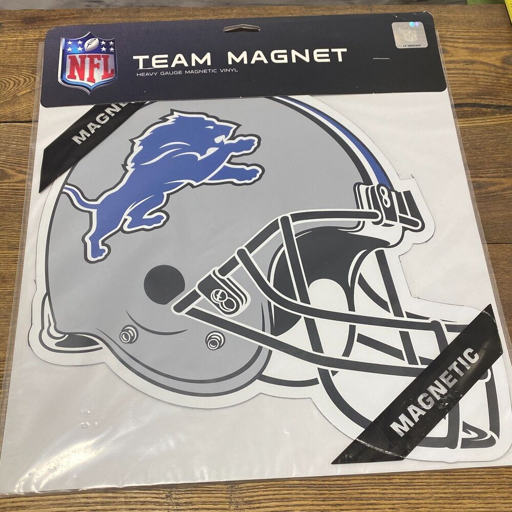 Detroit Lions Vinyl Team Magnet Helmet Decal Football Sport Car Truck 12 Inch